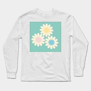 Daisies — Mulit Colored Long Sleeve T-Shirt